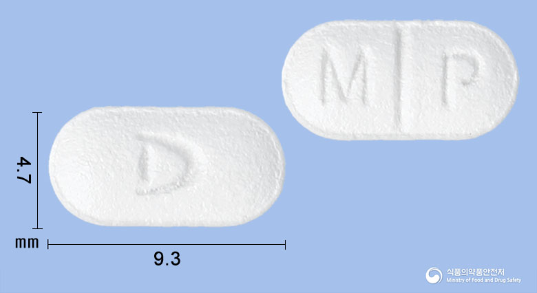 다림모사프리드정5mg(모사프리드시트르산염수화물) 낱알 사진