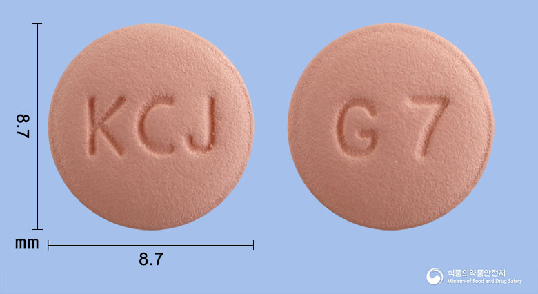 에스디클로정75mg(클로피도그렐황산염) 낱알 사진