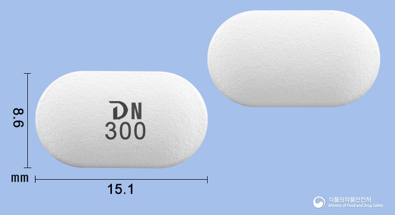 뉴포그릴SR정300mg(사르포그렐레이트염산염) 낱알 사진