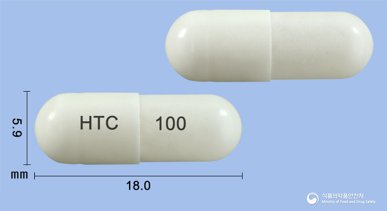 실로스토서방캡슐100mg(실로스타졸) 낱알 사진