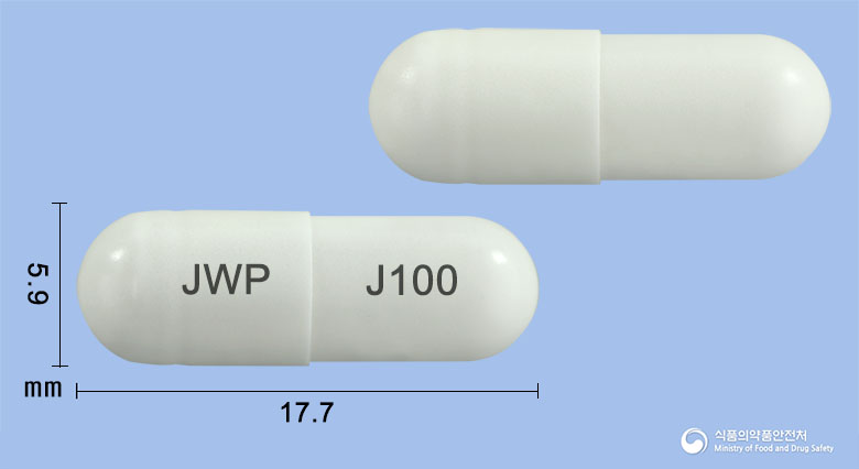 제이실로CR캡슐100mg(실로스타졸) 낱알 사진