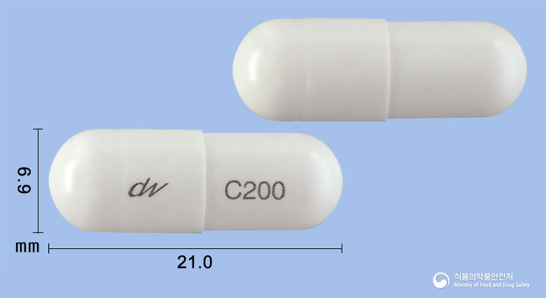 프레졸SR캡슐200mg(실로스타졸) 낱알 사진