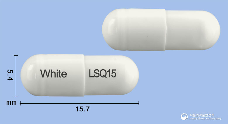 란소큐캡슐15mg(란소프라졸) 낱알 사진