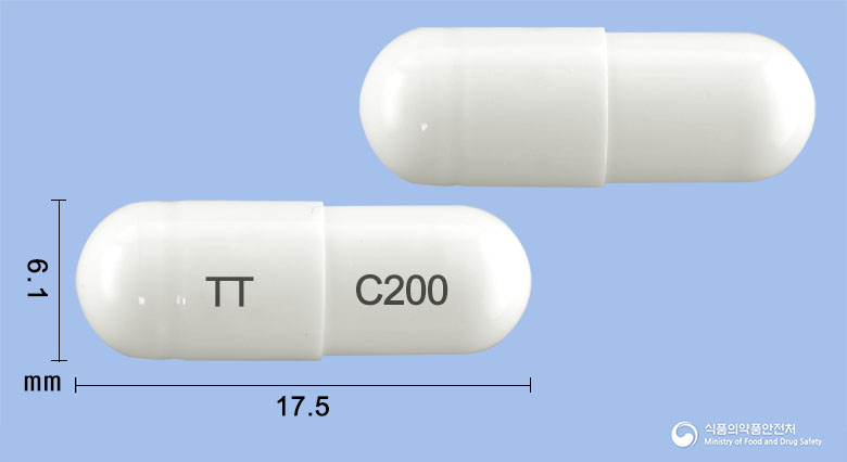 셀콕브렉스캡슐200mg(세레콕시브) 낱알 사진