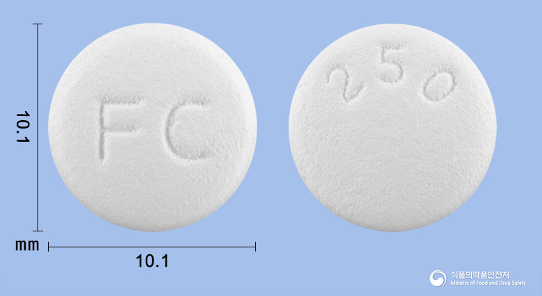 팜씨원정250mg(팜시클로비르) 낱알 사진