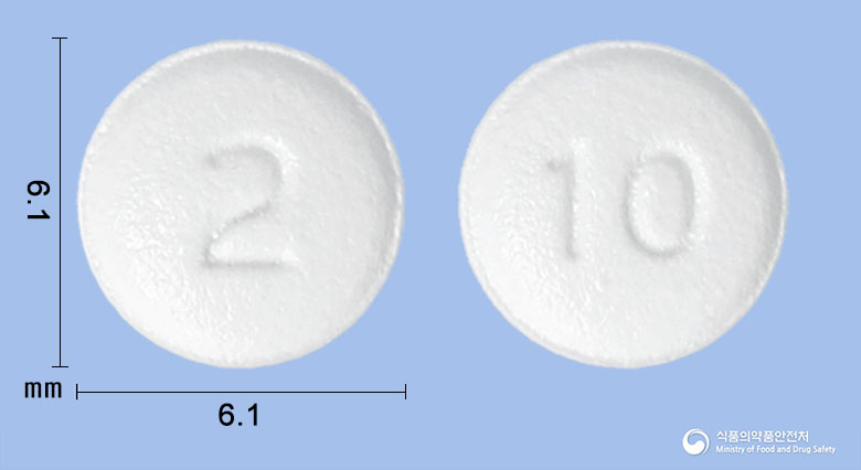 엘피틴정10mg(에피나스틴염산염) 낱알 사진