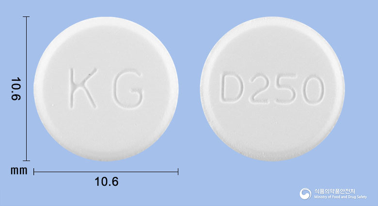 도베스정250mg(도베실산칼슘수화물) 낱알 사진