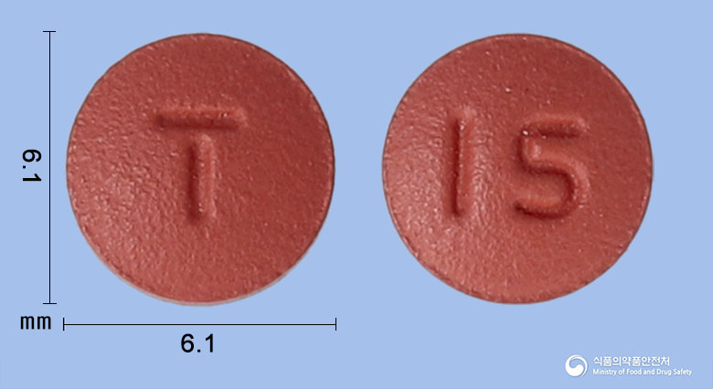 자네트정15밀리그램(리바록사반) 낱알 사진