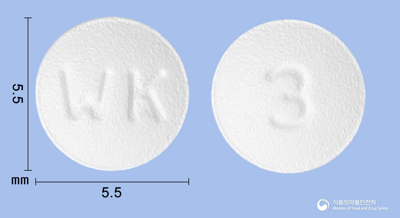 피타바정1mg(피타바스타틴칼슘수화물) 낱알 사진